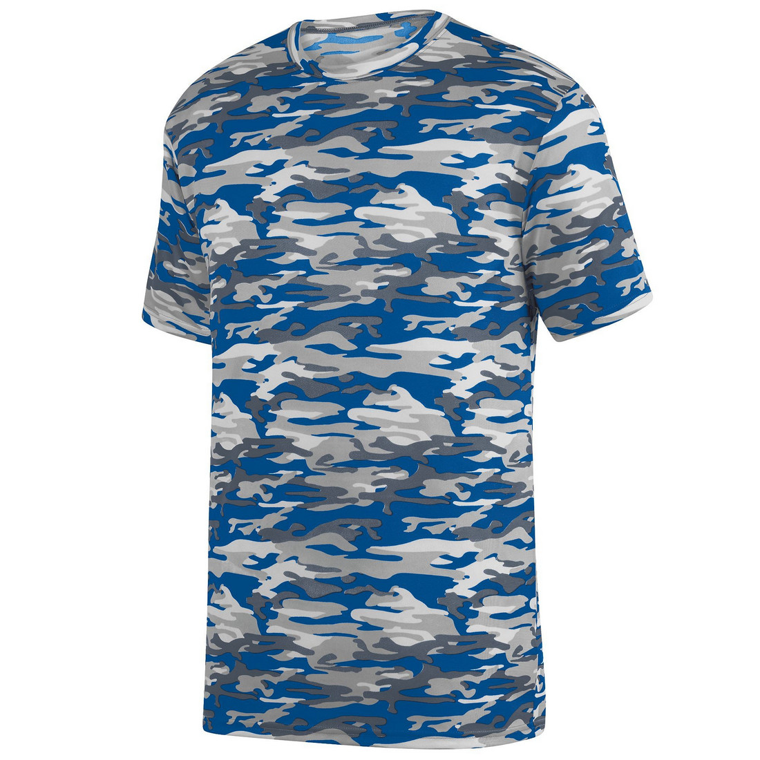 Picture of Augusta 1805A-Royal Mod-S Mod Camo Wicking Tee&#44; Royal Mod - Small