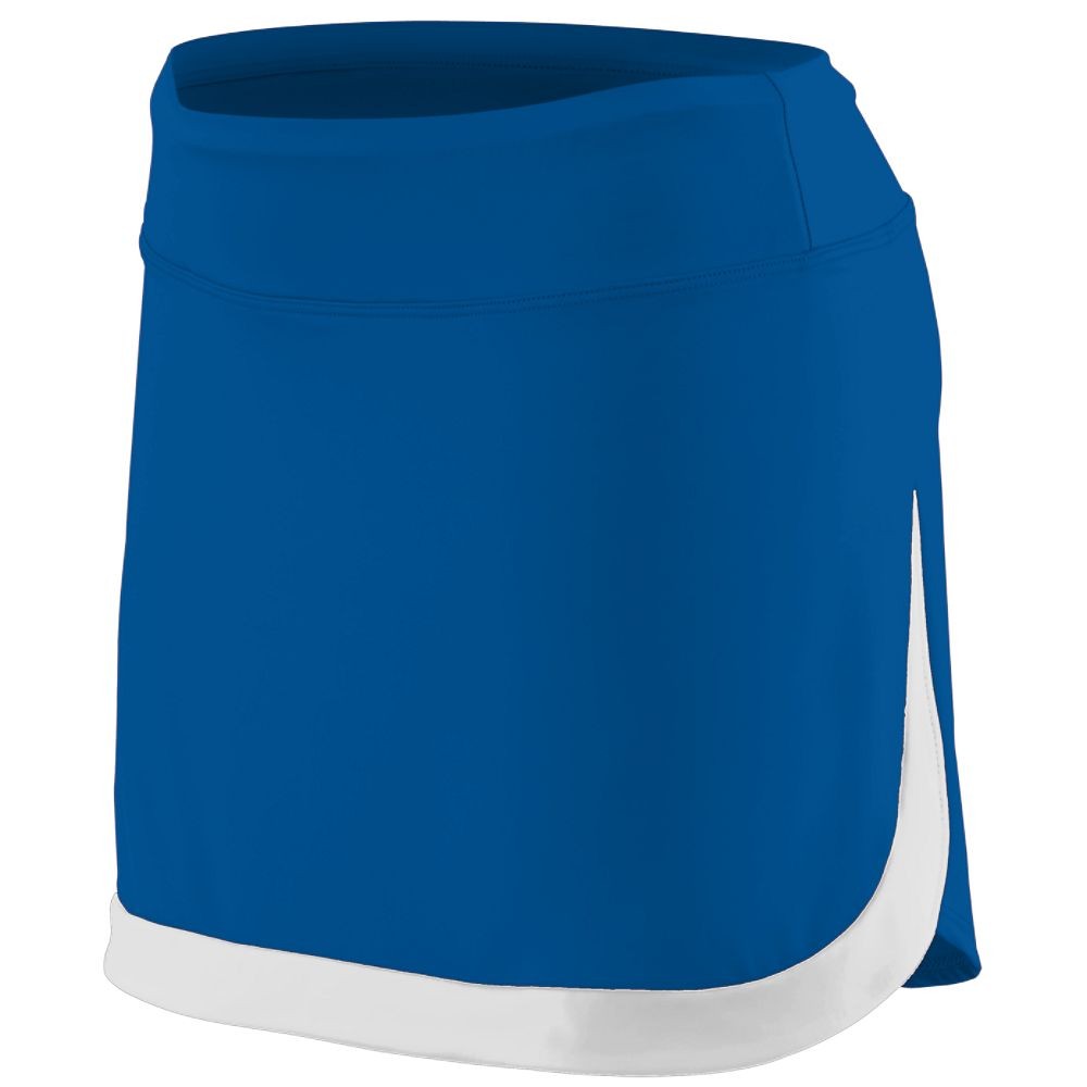 Picture of Augusta 2410A-Royal- White-M Ladies Action Color Block Skort&#44; Royal-White - Medium