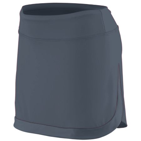 Picture of Augusta 2411A-Graphite-S Girls Action Color Block Skort&#44; Graphite - Small
