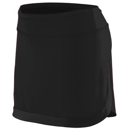 Picture of Augusta 2410A-Black-S Ladies Action Color Block Skort&#44; Black - Small
