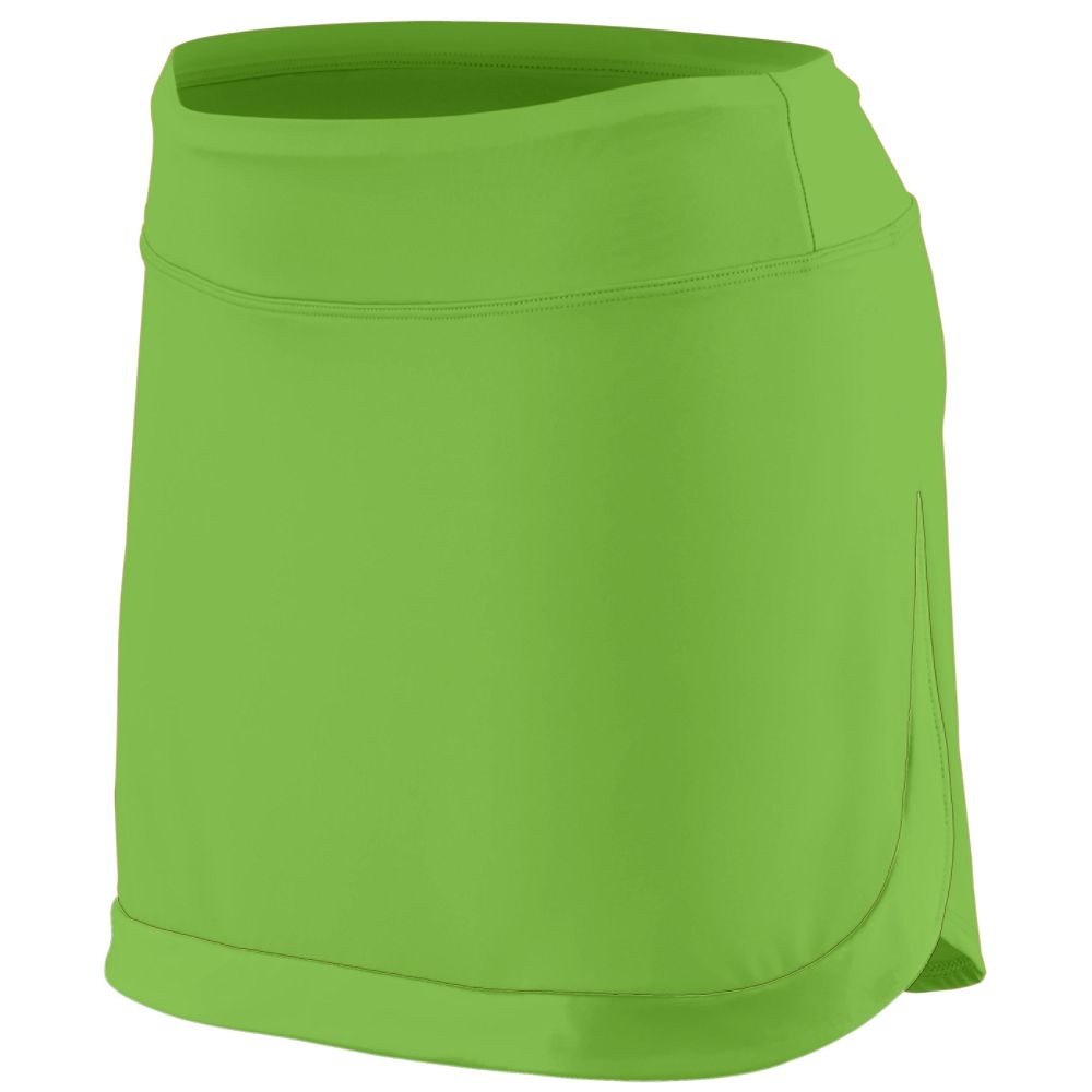 Picture of Augusta 2411A-Lime-S Girls Action Color Block Skort&#44; Lime - Small
