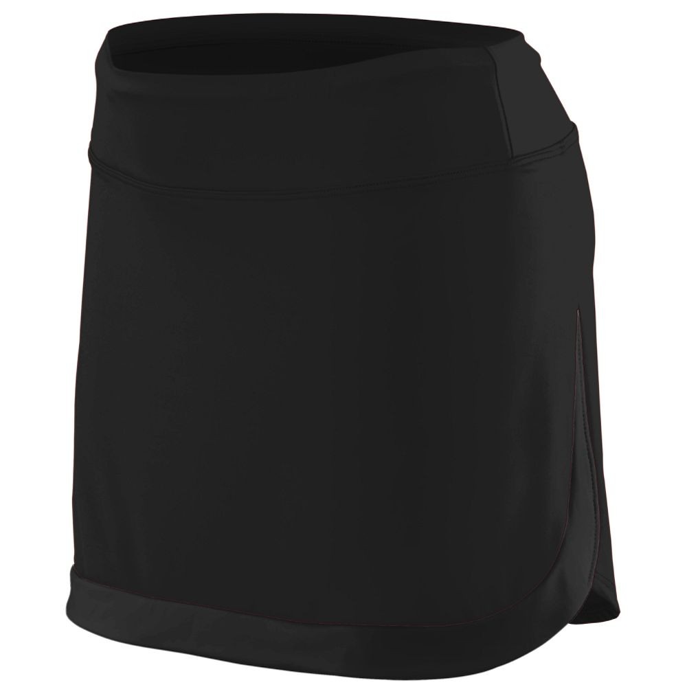 Picture of Augusta 2411A-Black-S Girls Action Color Block Skort&#44; Black - Small