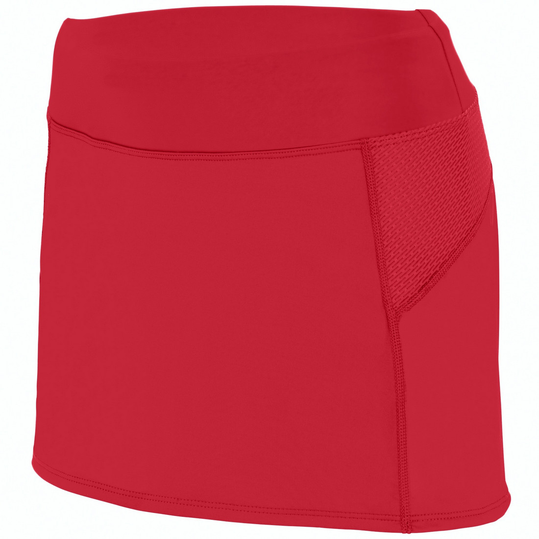 Picture of Augusta 2420A-Red- Graphite-XS Ladies Femfit Skort&#44; Red & Graphite - Extra Small