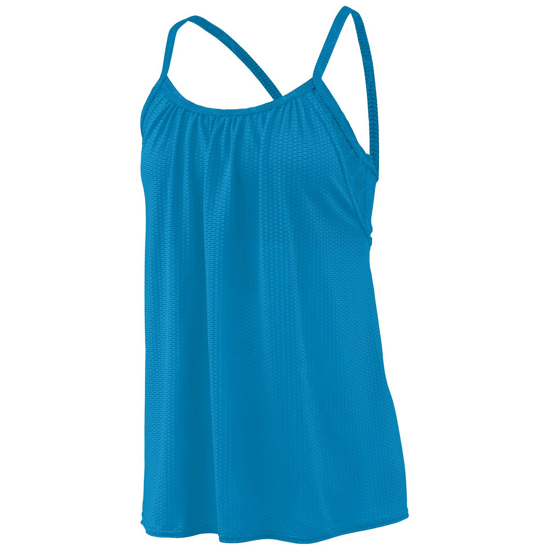 Picture of Augusta 2422A-Power Blue- Power Blue Plexus-XS Ladies Sadie Tank Top&#44; Power Blue & Power Blue Plexus - Extra Small