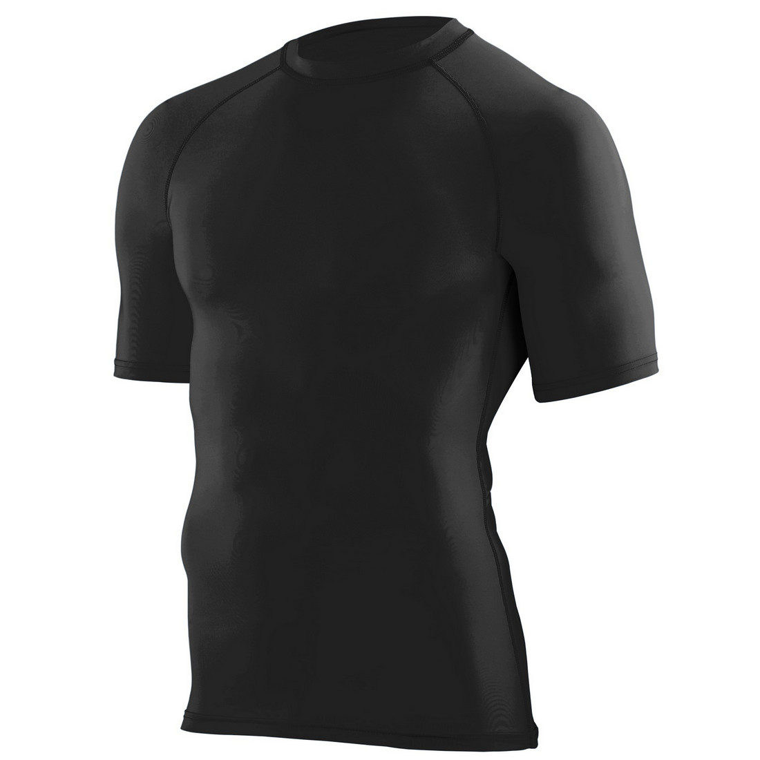 Augusta 2601A-Black-M Youth Hyperform Compression Short Sleeve Shirt, Black - Medium