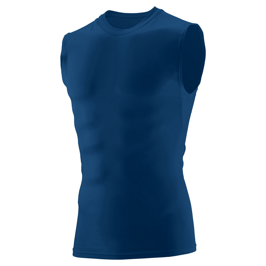 Augusta 2602A-Navy-L Hyperform Compression Sleeveless Shirt, Navy - Large