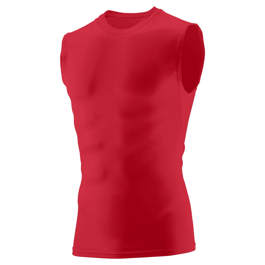 Augusta 2602A-Red-XL Hyperform Compression Sleeveless Shirt, Red - Extra Large