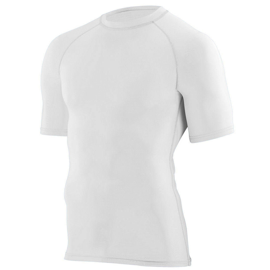 Augusta 2601A-White-S Youth Hyperform Compression Short Sleeve Shirt, White - Small