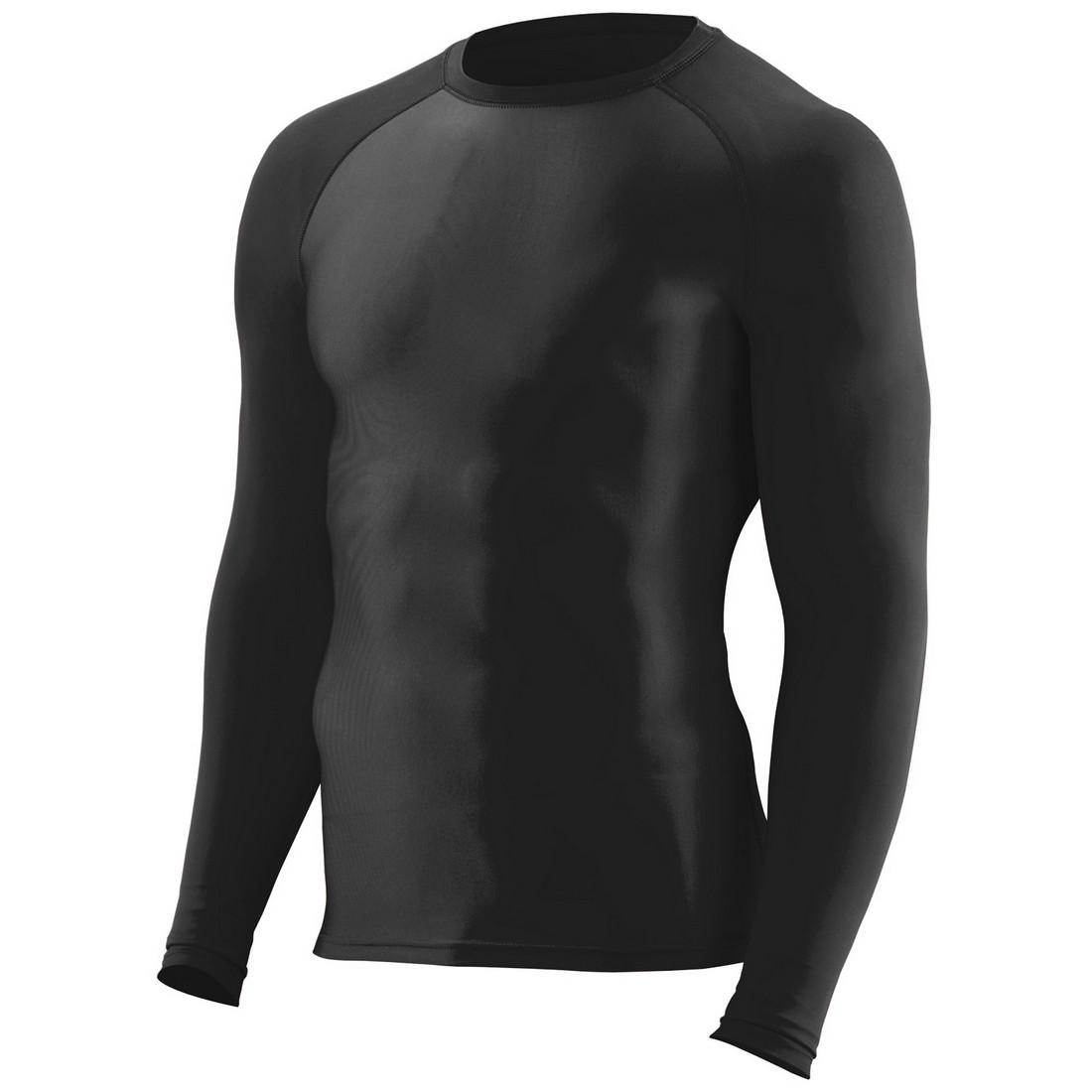 Augusta 2604A-Black-XL Hyperform Compression Long Sleeve Shirt, Black - Extra Large