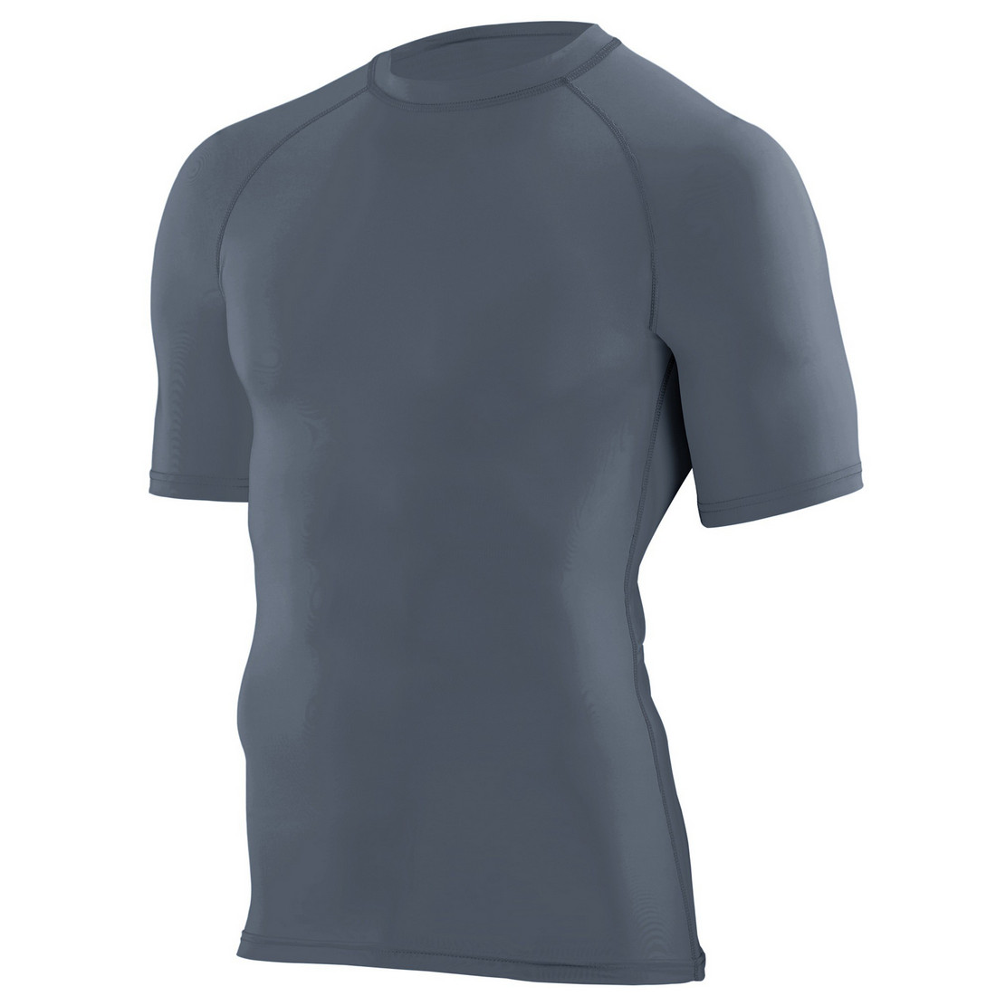 2601A-Graphite-L Youth Hyperform Compression Short Sleeve Shirt, Graphite - Large