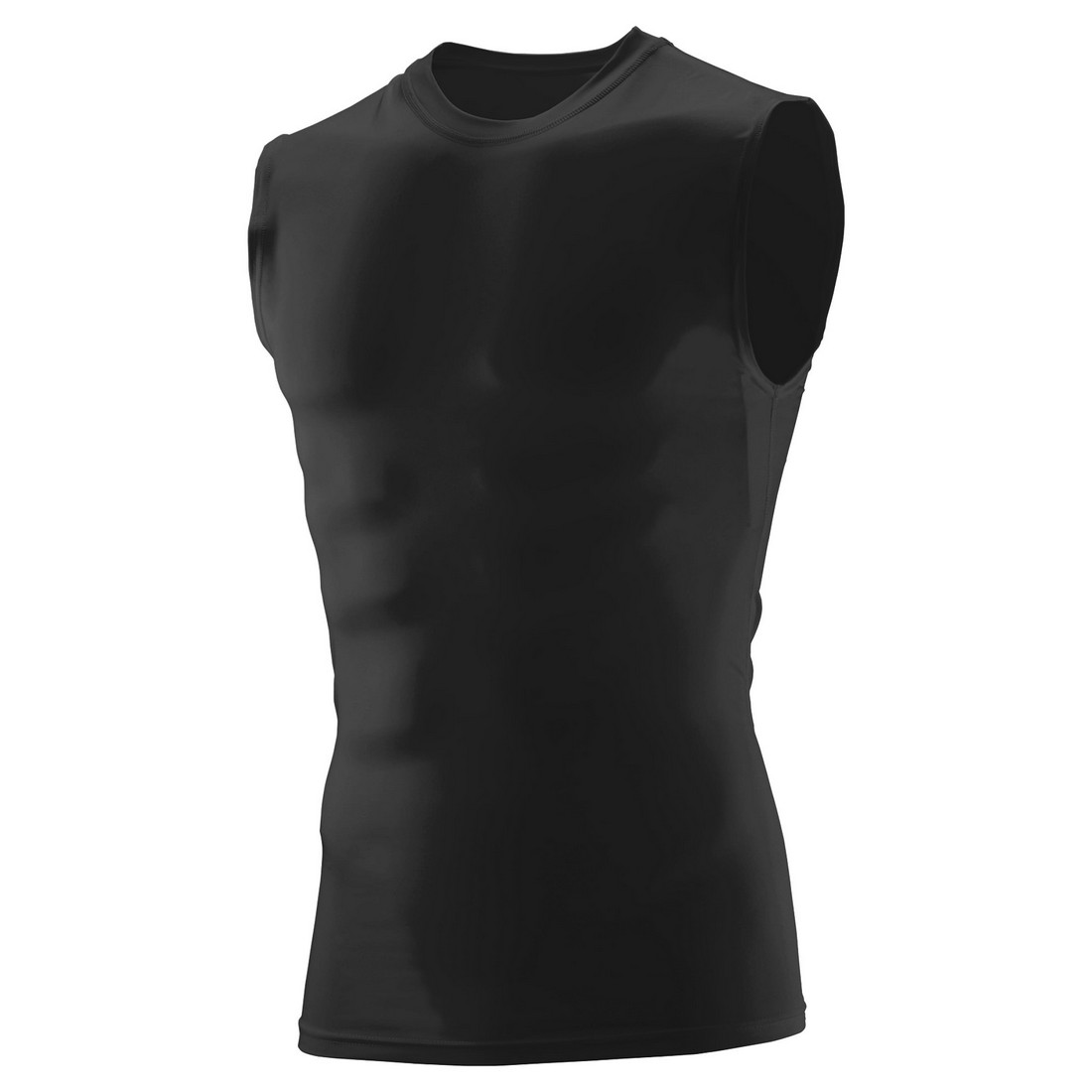Augusta 2602A-Black-XL Hyperform Compression Sleeveless Shirt, Black - Extra Large