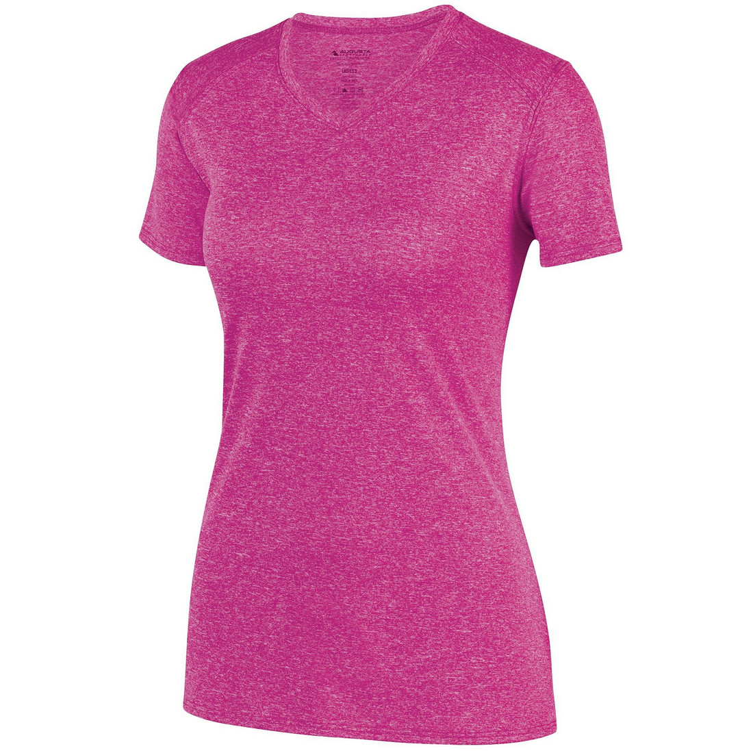Picture of Augusta 2805A-Power Pink Heather-2X Ladies Kinergy Training Tee&#44; Power Pink Heather - 2X