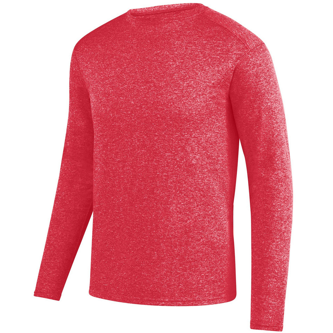 Picture of Augusta 2807A-Red Heather-M Kinergy Long Sleeve Tee&#44; Red Heather - Medium