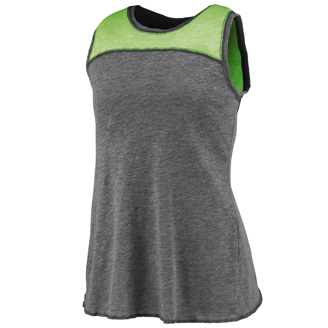 Picture of Augusta 3009A-Slate- Lime-XS Ladies Cherish Tank Top&#44; Slate & Lime - Extra Small