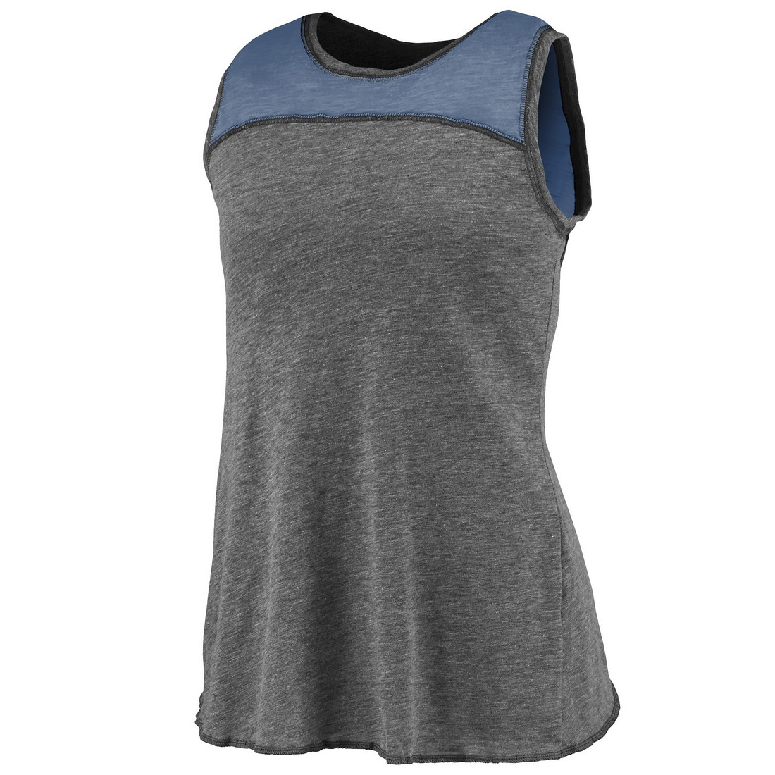 Picture of Augusta 3009A-Slate- Royal-XS Ladies Cherish Tank Top&#44; Slate & Royal - Extra Small