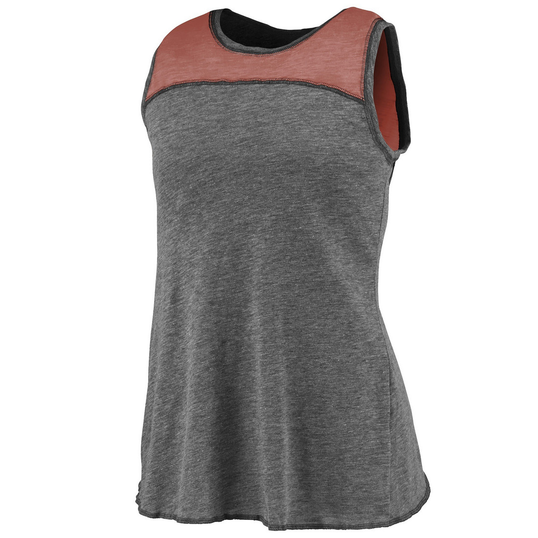 Picture of Augusta 3009A-Slate- Red-XS Ladies Cherish Tank Top&#44; Slate & Red - Extra Small