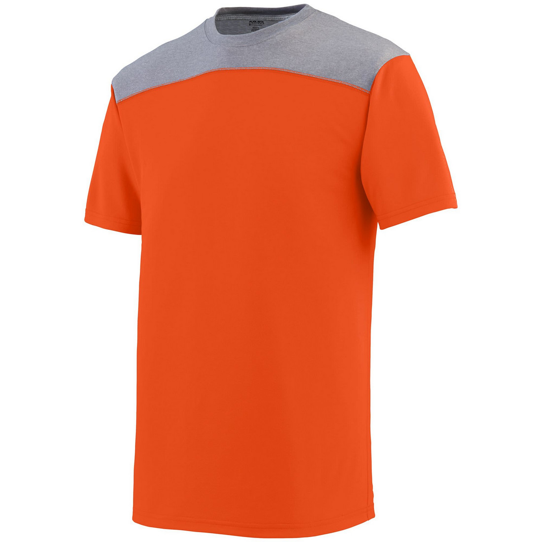 Picture of Augusta 3055A-Orange- Graphite Heather-2X Challenge T-Shirt&#44; Orange & Graphite Heather - 2X