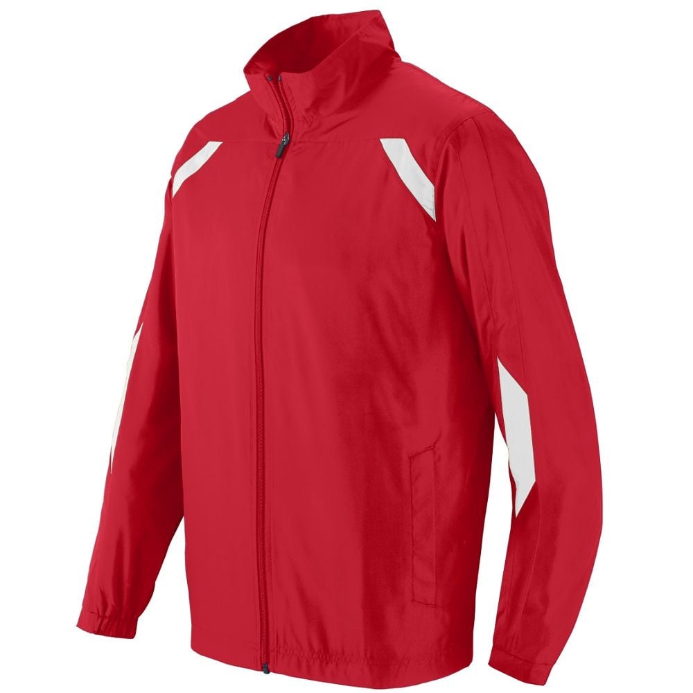 Picture of Augusta 3501A-Red- White-S Youth Avail Jacket&#44; Red-White - Small