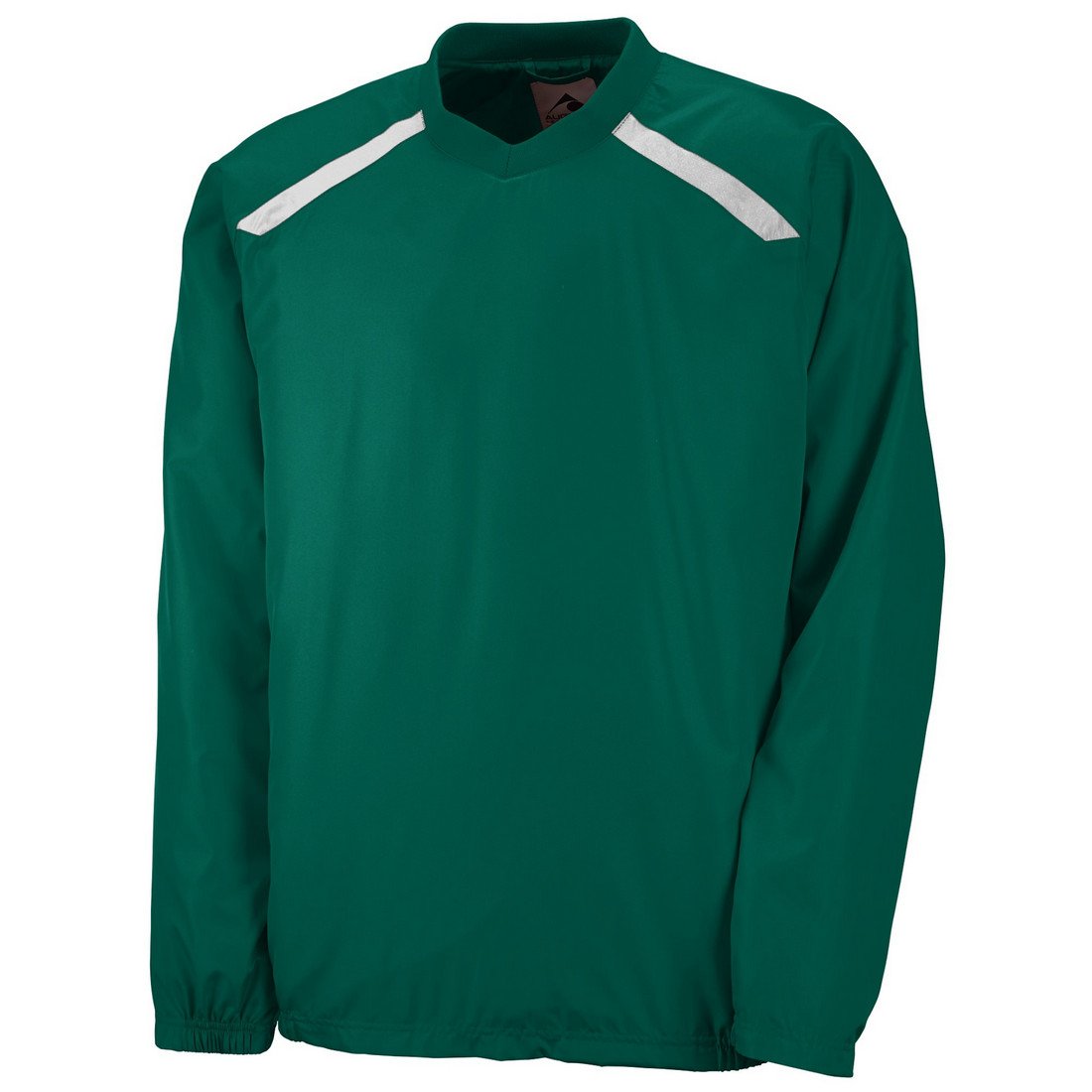 Picture of Augusta 3418A-Dark Green- White-L Youth Promentum Pullover&#44; Dark Green-White - Large