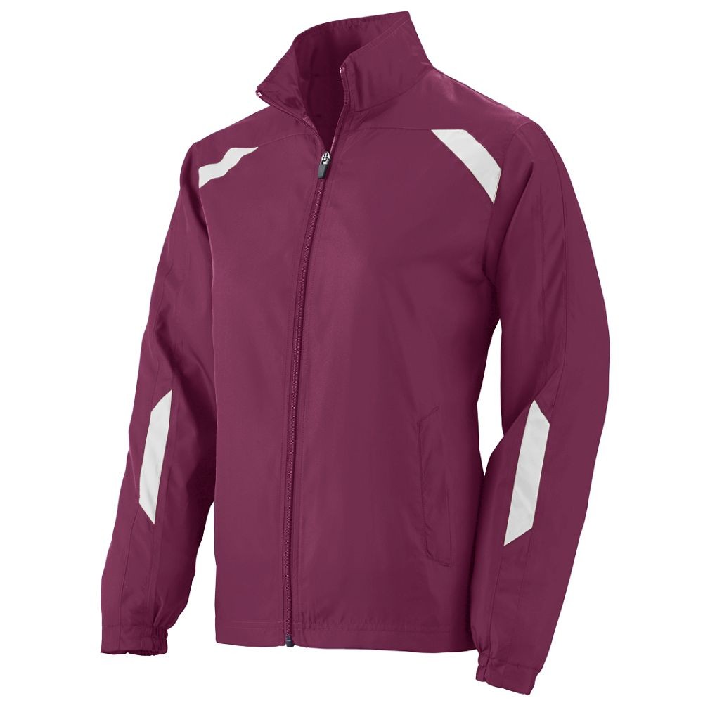 Picture of Augusta 3502A-Maroon- White-XL Ladies Avail Jacket&#44; Maroon-White - Extra Large