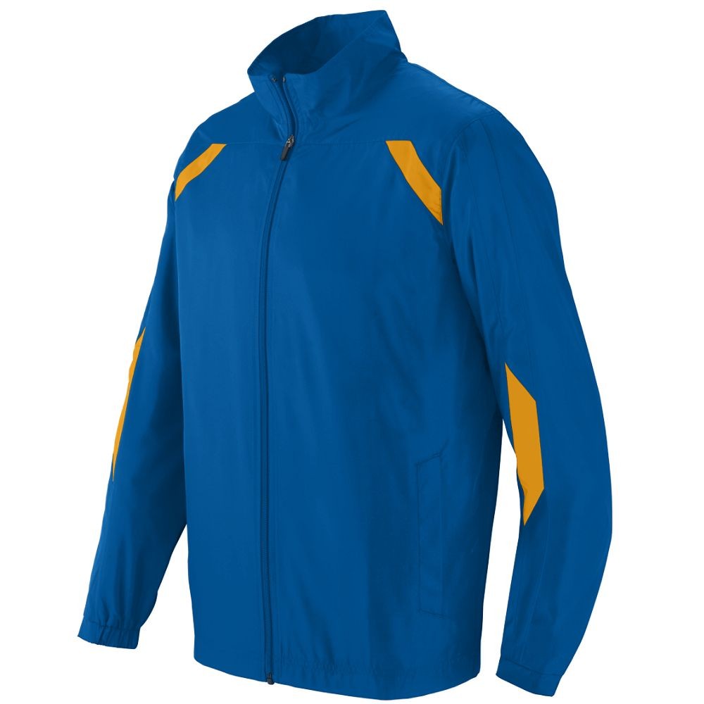 Picture of Augusta 3501A-Royal- Gold-L Youth Avail Jacket&#44; Royal & Gold - Large