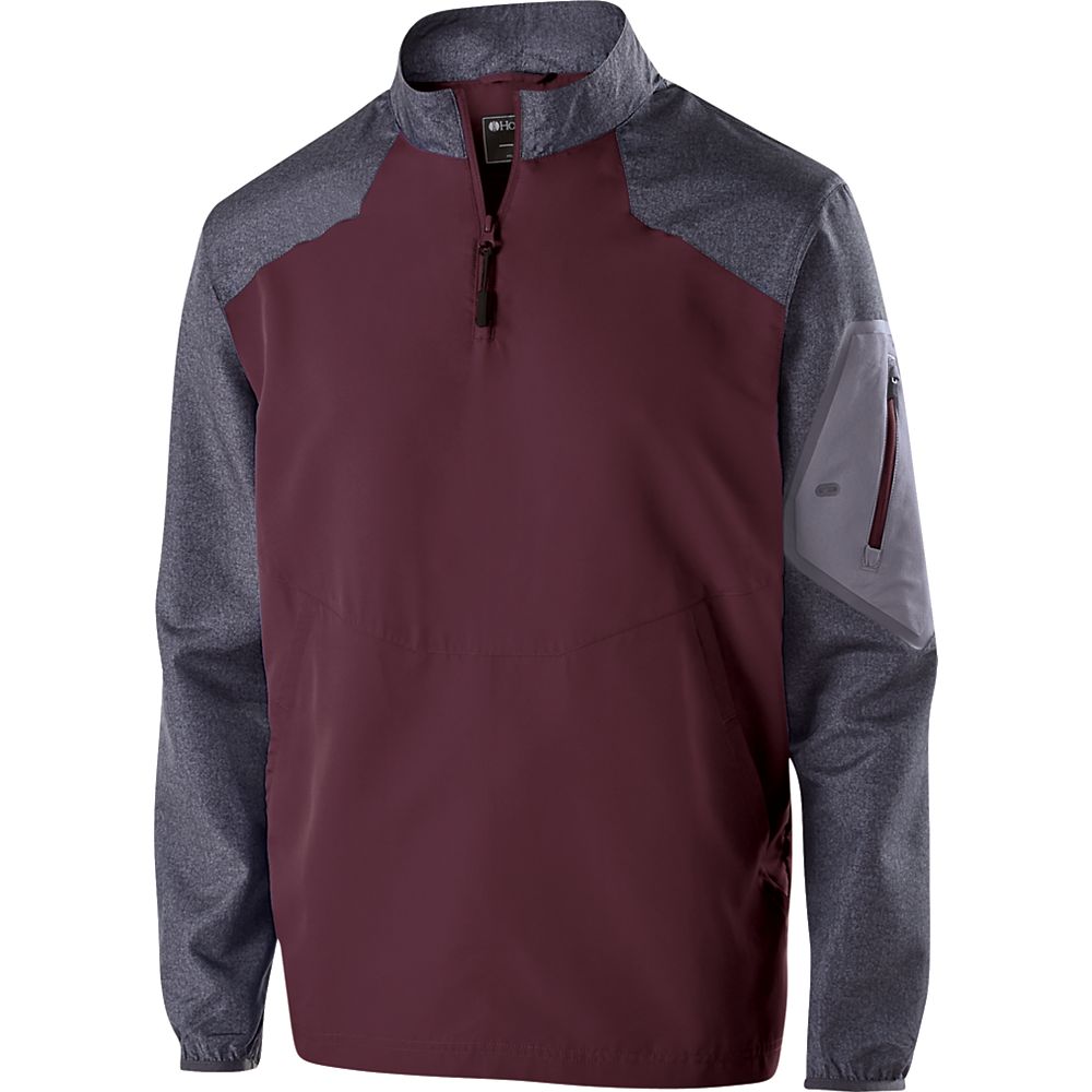 229155-Carbon Print- Maroon-M Raider Pullover, Carbon Print & Maroon - Medium