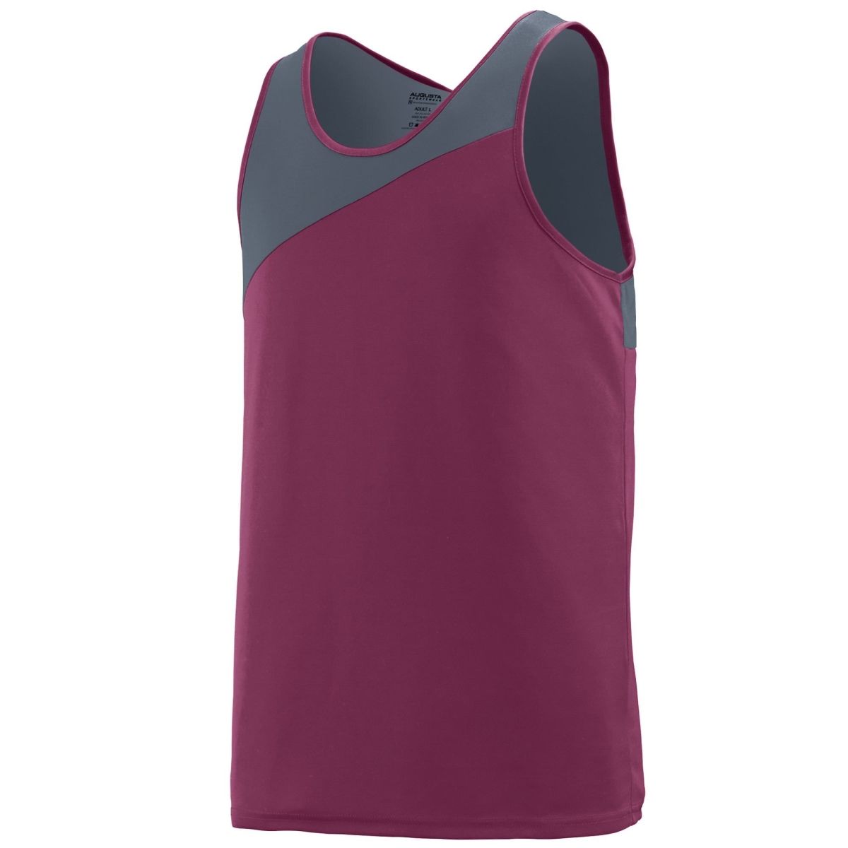 Augusta 352A-Maroon- Graphite-M Accelerate Jersey, Maroon & Graphite - Medium