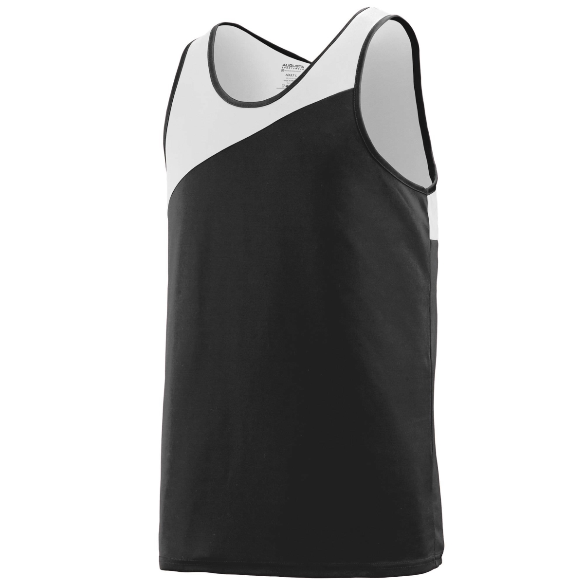 Augusta 353A-Black- White-M Youth Accelerate Jersey, Black & White - Medium
