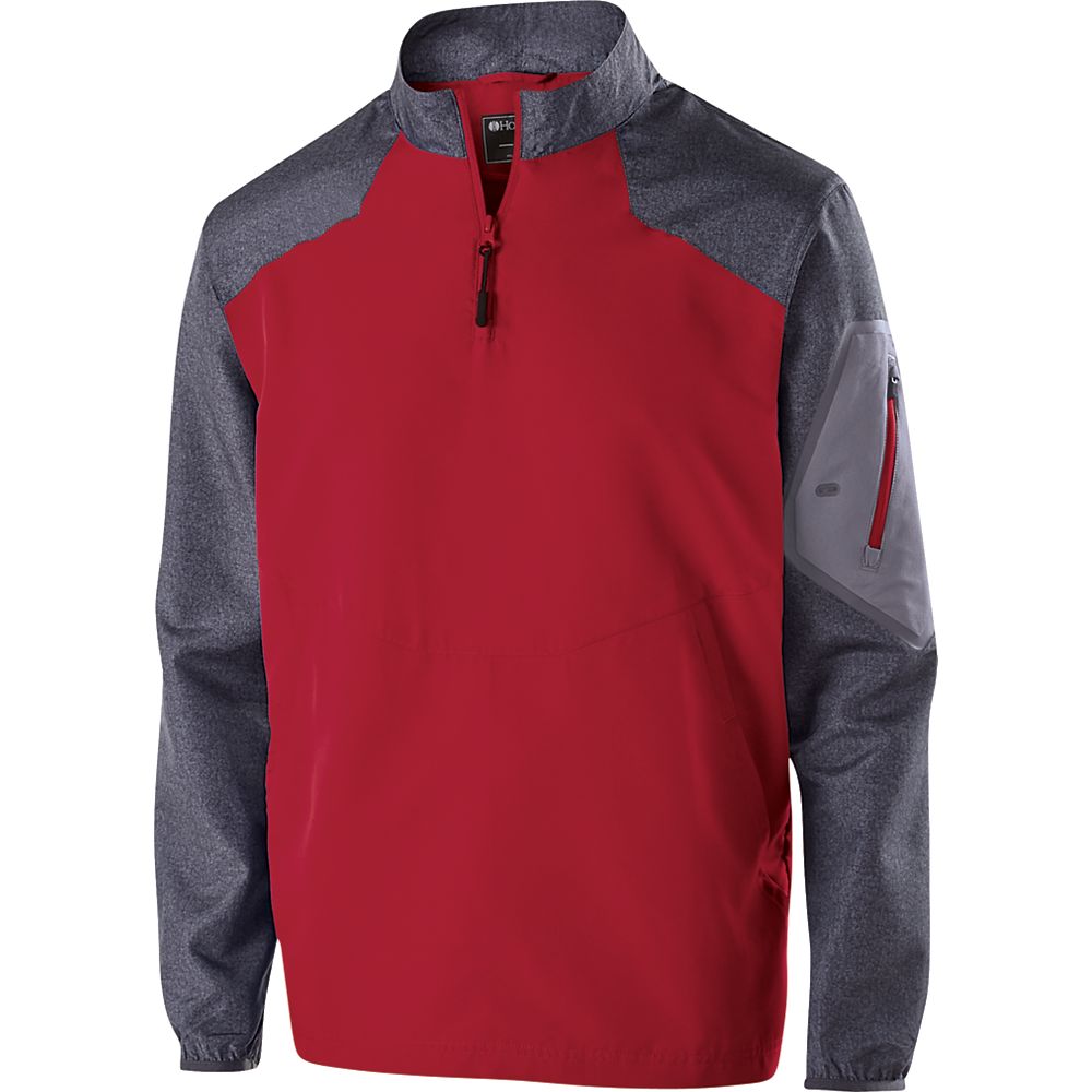 229155-Carbon Print- Scarlet-M Raider Pullover, Carbon Print & Scarlet - Medium