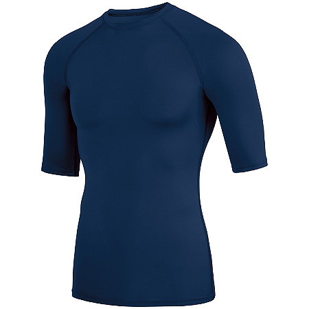 Augusta 2606A-Navy-S Hyperform Compression Half Sleeve Shirt, Navy - Small