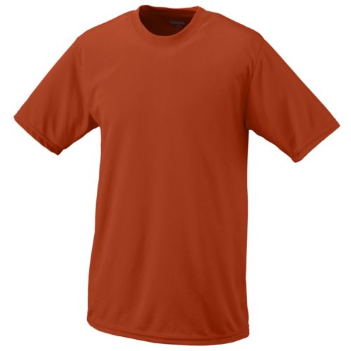 Augusta 791A-White-XL Youth Wicking Tee, White - XL