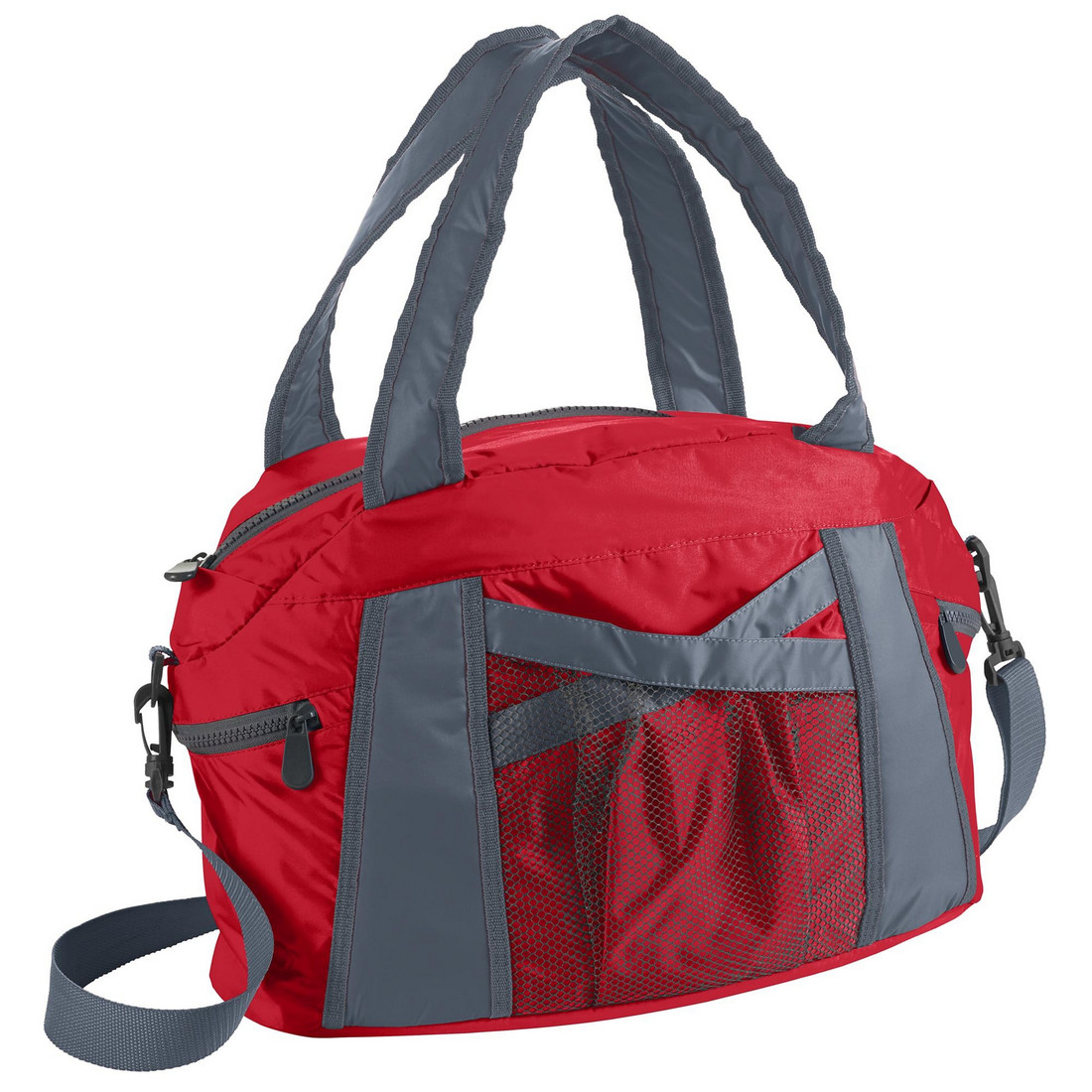 Picture of Augusta 1145A-Red- Graphite-ALL Cruise Duffle Bags &#44; Red & Graphite - One Size Fits All