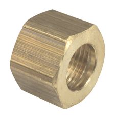 61-4 Brass Compression Nut, 0.25 in.