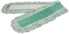 Renown Microfiber Dust Mop With Fringe Green 48"