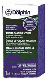 Blue Dolphin Dual Angle Sanding Sponge - Medium & Coarse - Carded
