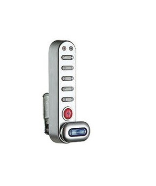 1 x 0.25 in. Electronic Cam Lock - Powder-Coated Silver