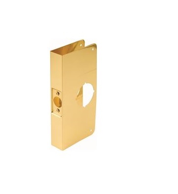 3-PB-CW 4.25 x 9 in. 3 PB Install A Lock, Polished Brass