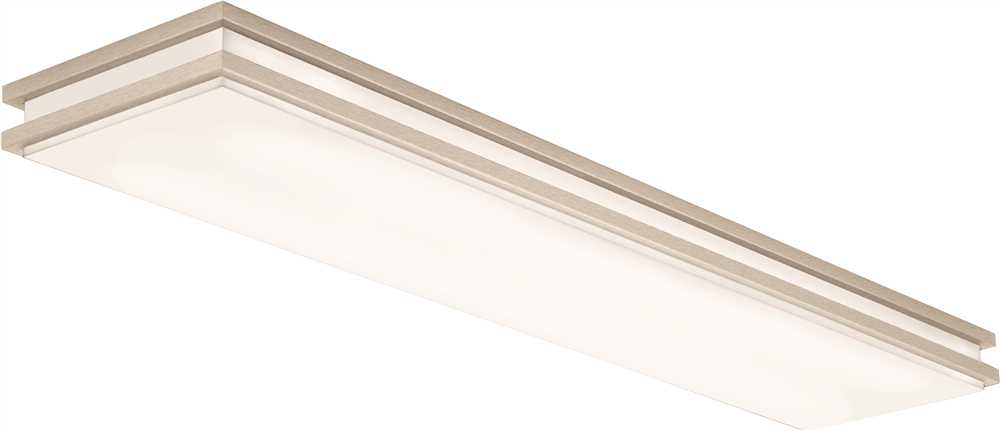 Linear Saturn LED Flush Mount - Brushed Nickel - 4 ft - Energy Efficient