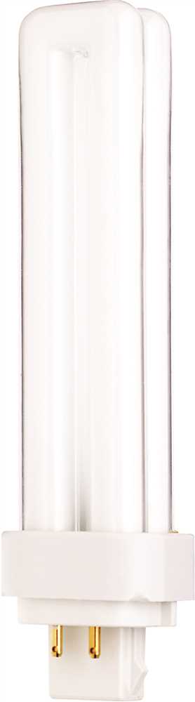 Picture of Satco Products S8336 Satco Hygrade Dual Tube Compact Fluorescent Lamp  T4  18 Watts  4100K  82 Cri  G24Q-2 Base