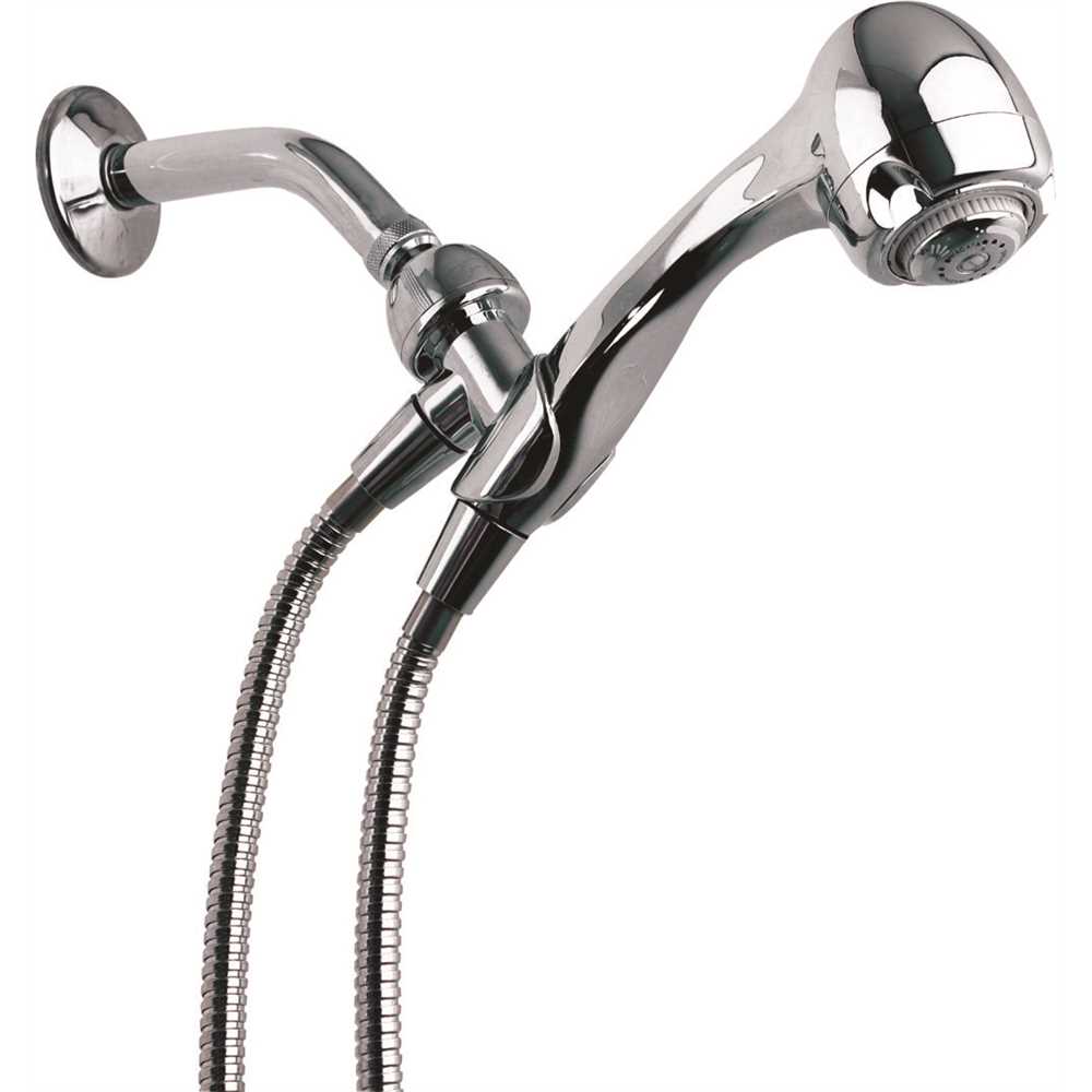 N2945CH 2.7 in. 1.5GPM 3-Spray Single Wall Mount Handheld Shower Head, Chrome