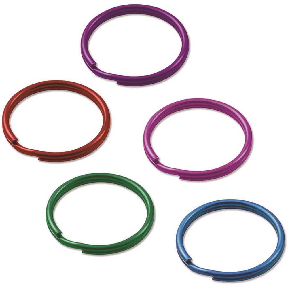 79425 Split Key Rings, Assorted Color