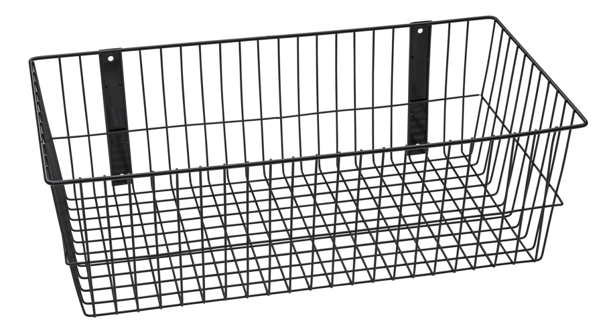 Universal Wire Basket, Black - 24 x 12 x 8 in.