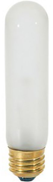 25 W T10 Incandescent - Clear - 2000 Hours - 200L - Medium Base - 120V - Carded