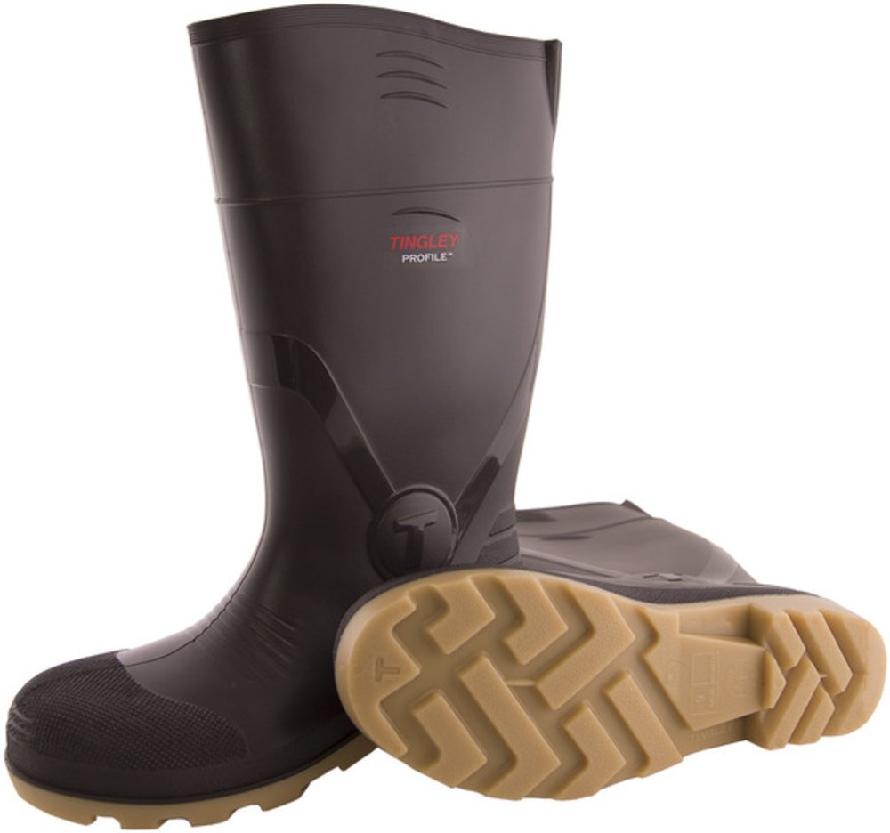 Tingley Rubber  15 in. Brown Cleated Knee Boot, Size 6