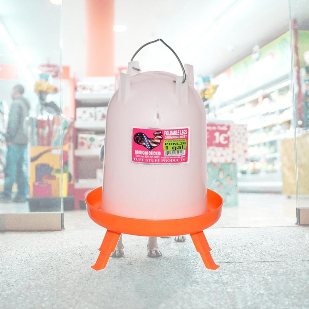 Picture of Tuff Stuff Products 458104981 1 gal PDNL28 Poultry Drinker Nest with Foldable Legs