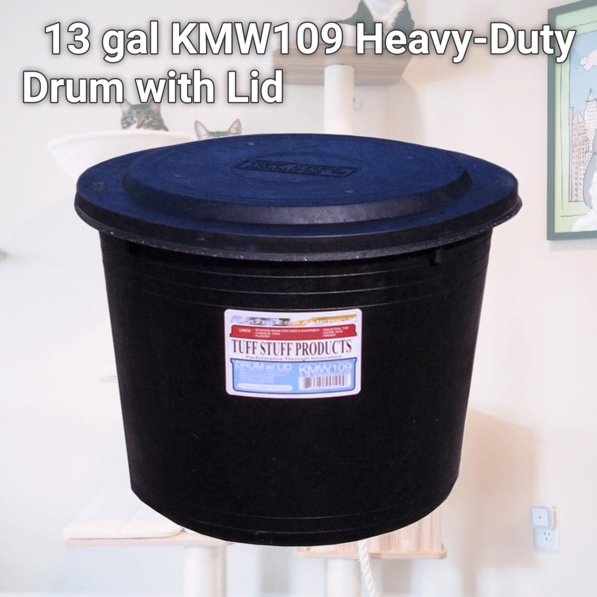 Picture of Tuff Stuff Products 458131612 13 gal KMW109 Heavy-Duty Drum with Lid