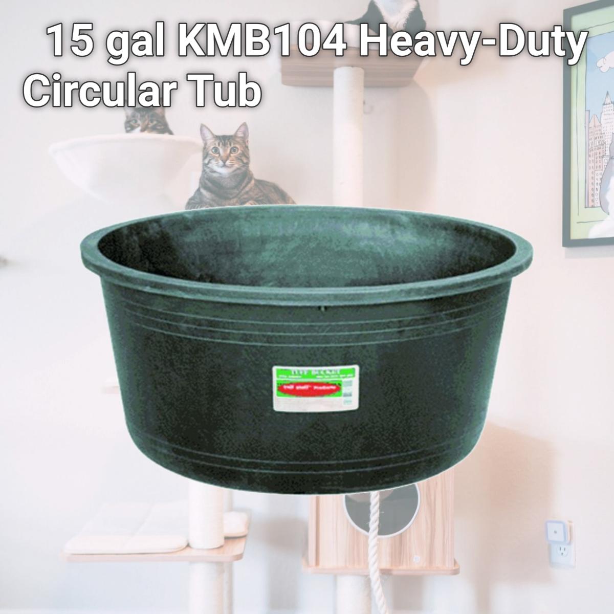 Picture of Tuff Stuff Products 458108958 15 gal KMB104 Heavy-Duty Circular Tub