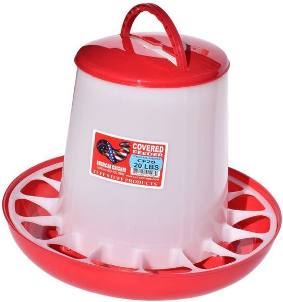 Picture of Tuff Stuff Products 458129806 20 lbs CF20 Covered Feeder with Handle