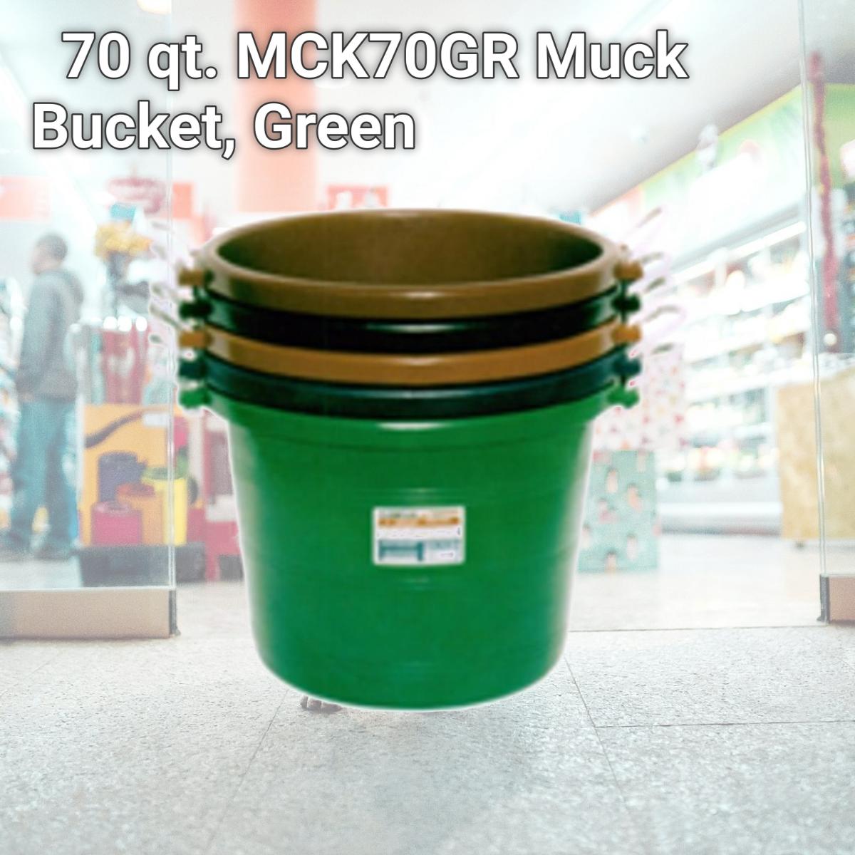 Picture of Tuff Stuff Products 458153251 70 qt. MCK70GR Muck Bucket, Green