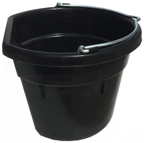 Picture of Tuff Stuff Products 458195690 18 qt. Rb-FB18 Rubber Flatback Bucket